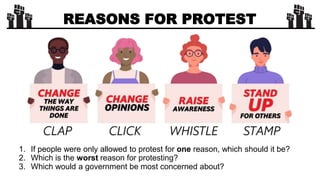 Protest Powerpoints Reasons PowerPoint | PPTX