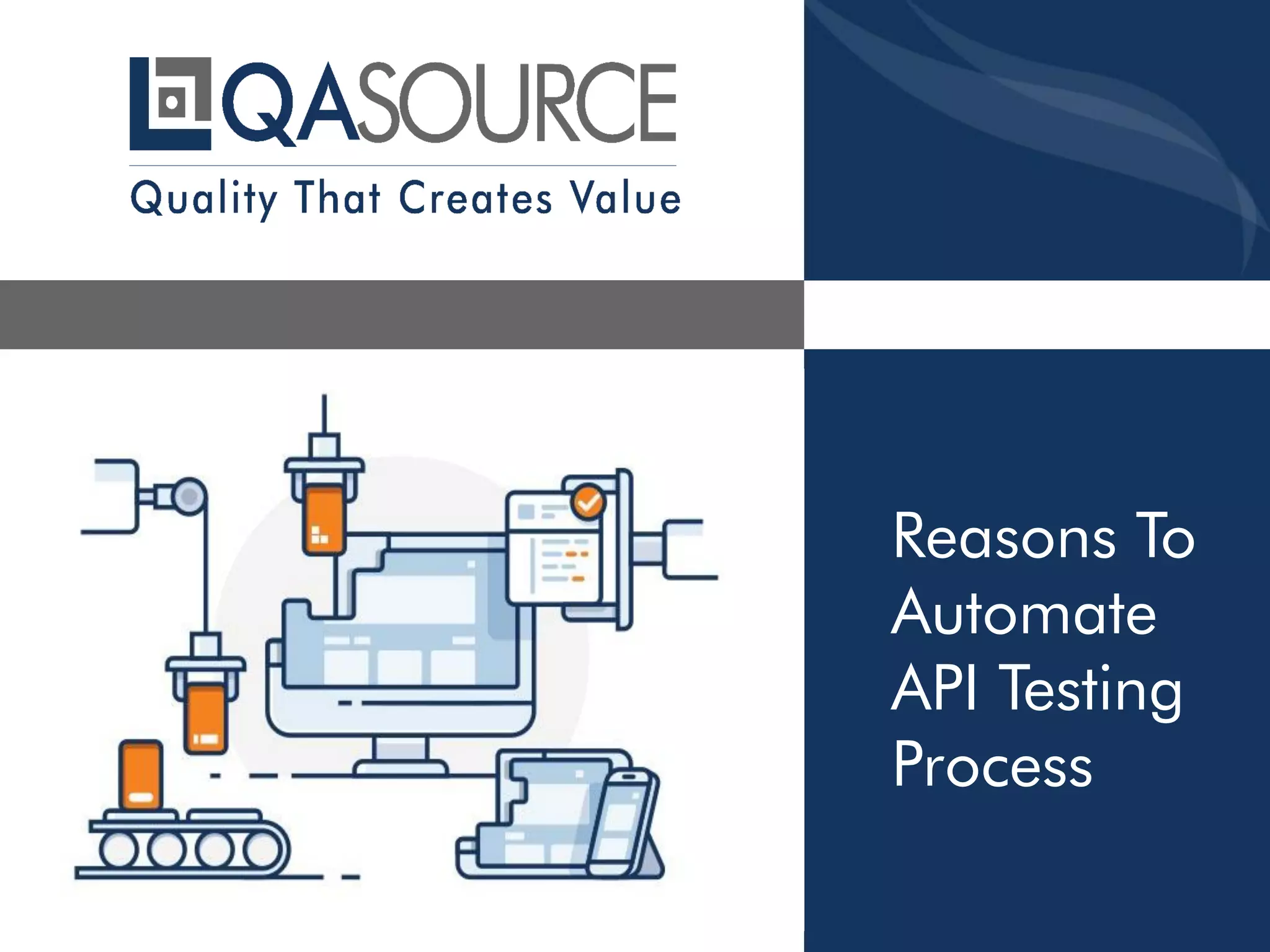 Reasons To
Automate
API Testing
Process