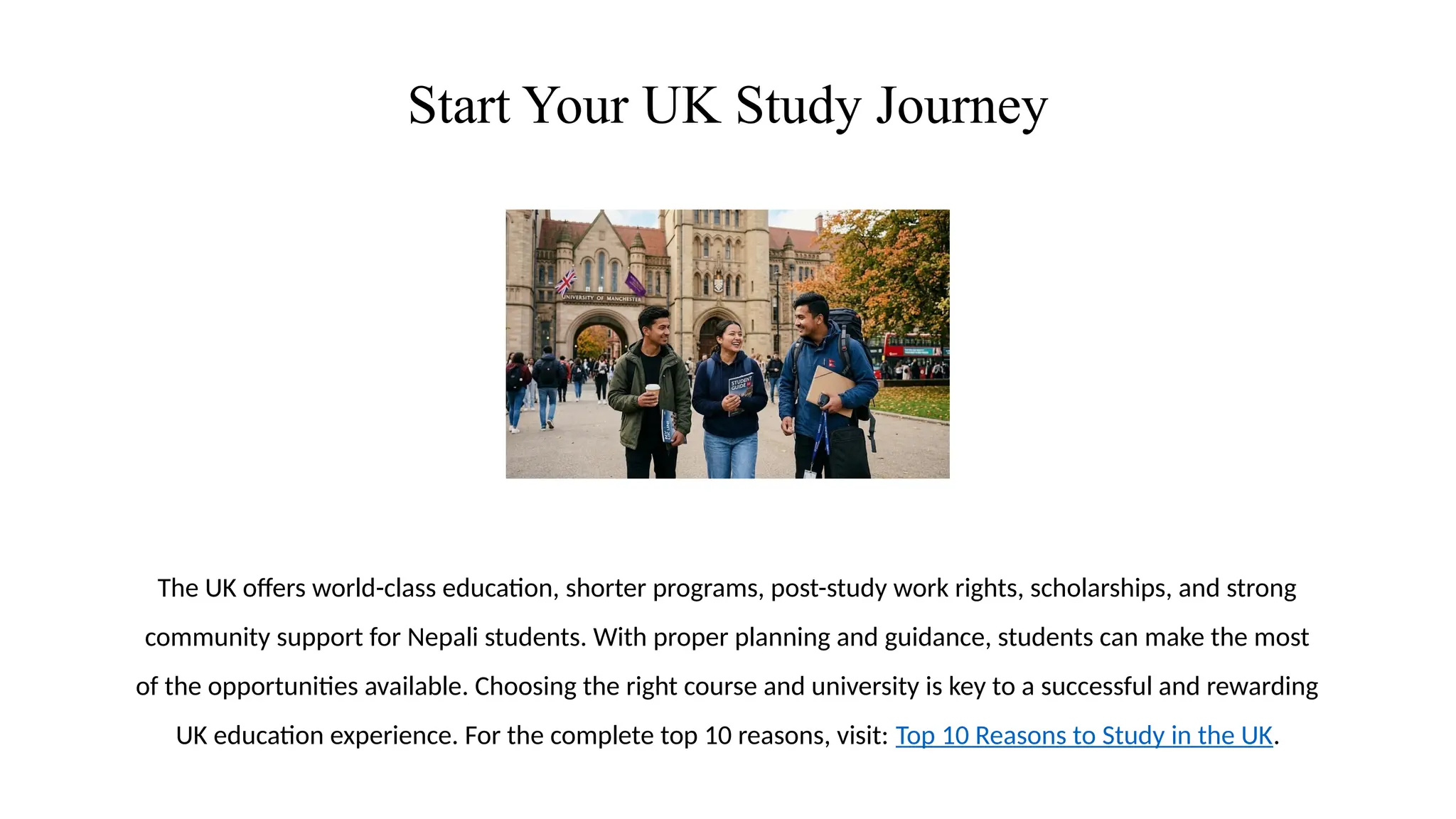 Top 10 Reasons to Study in the UK 2026 Complete Guide for Nepali Students