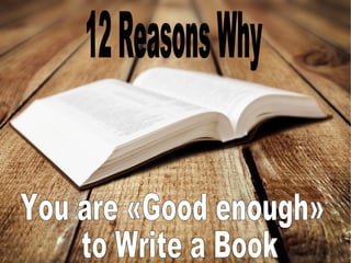 Why you should write a book