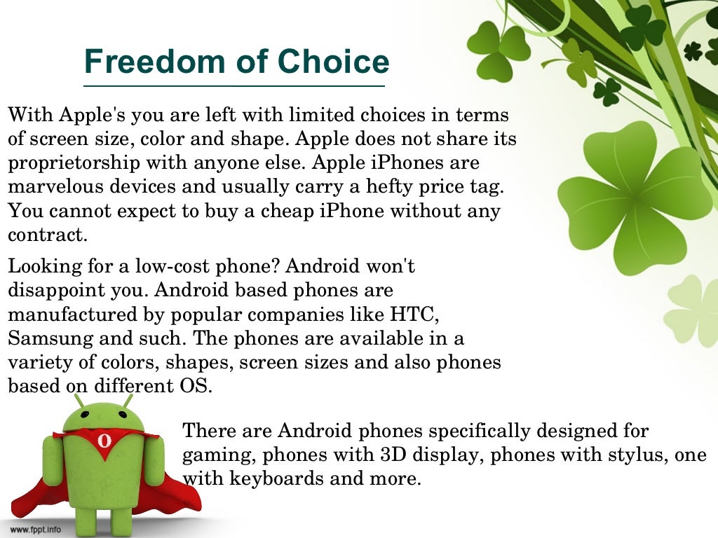 Reasons why application developers prefer android over i phone