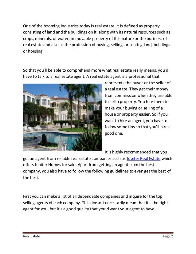 What Real Estate Means