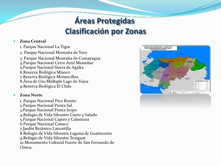 áReas protegidas de honduras