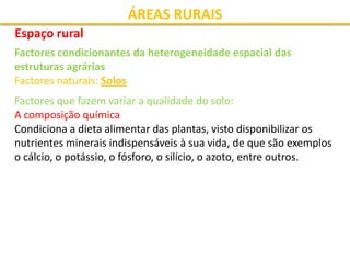 Áreas Rurais - Parte I