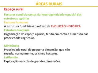Áreas Rurais - Parte I