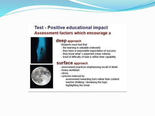 Reassessing Progress Re-assessing assessment: Key principles and strategies | PPTX