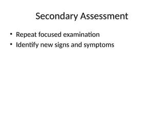 Reassessment_Patient_Assessment.pptx EMT | PPTX