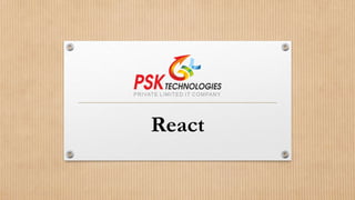 React
 