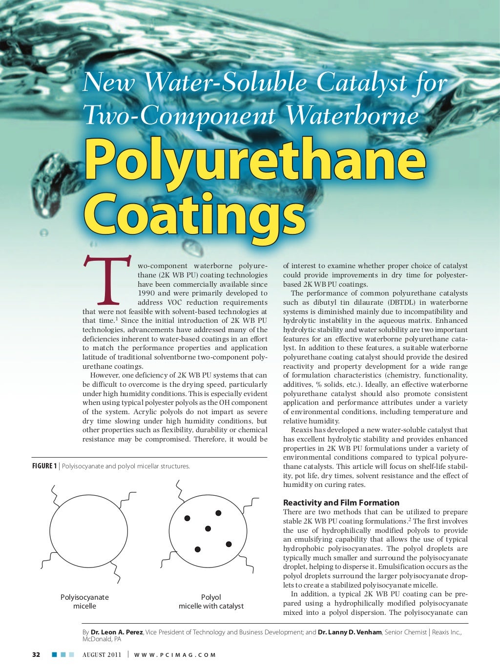 New WaterSoluble Catalyst for Waterborne Polyurethane