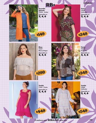 116
RB+
Ensamble
Satinado
72254 • Ámbar
Disponible en:
2, 4, 6
$149
Túnica
72239
Multicolor
Disponible en:
2, 4, 6
$249
Blusa
72231
Blanco/Negro
Disponible en:
2, 4, 6
$299
Vestido
71410 • Fiusha
Disponible en:
2, 4, 6
$449
Túnica
72250
Multicolor
Disponible en:
2, 4, 6
$349
Vestido
72262
Multicolor
Disponible en:
2, 4, 6
$549
 