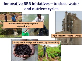 Rebalancing our food production systems: Sustainable Intensification through water, land and ecosystems lens