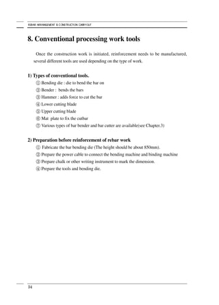Rebar Assemblying Process.pdf Rebar arrangement and construction carryout | PDF