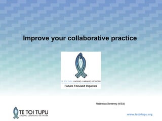www.tetoitupu.org
Improve your collaborative practice
 