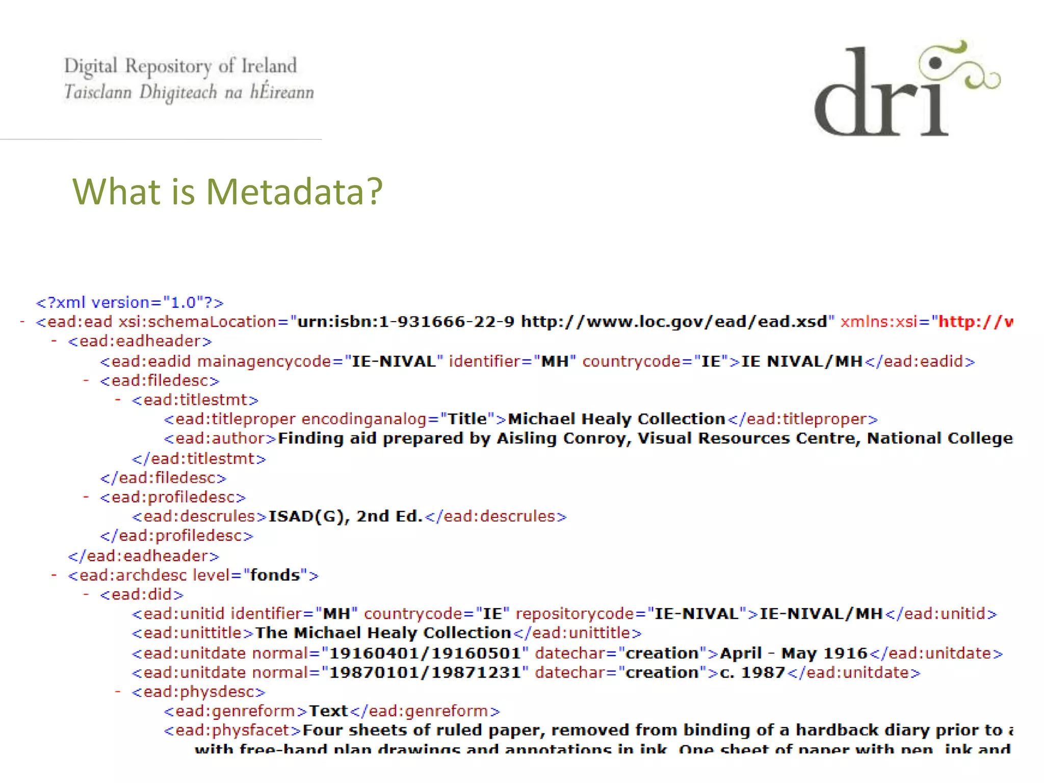 What is Metadata?
 