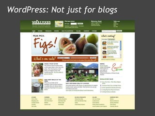 WordPress: Not just for blogs 