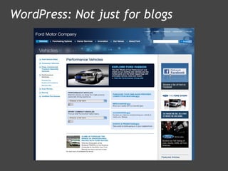 WordPress: Not just for blogs 
