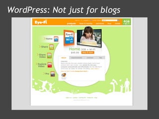 WordPress: Not just for blogs 