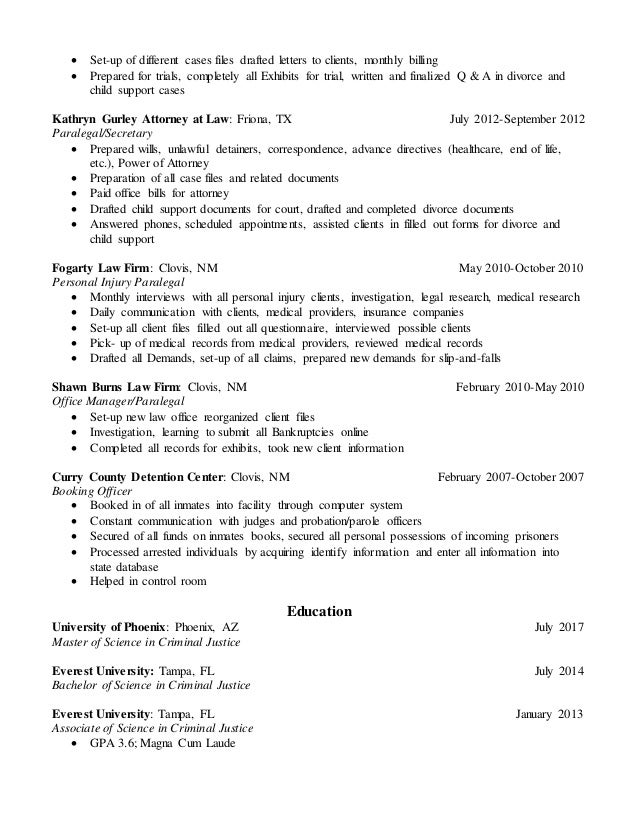 filled out resumes