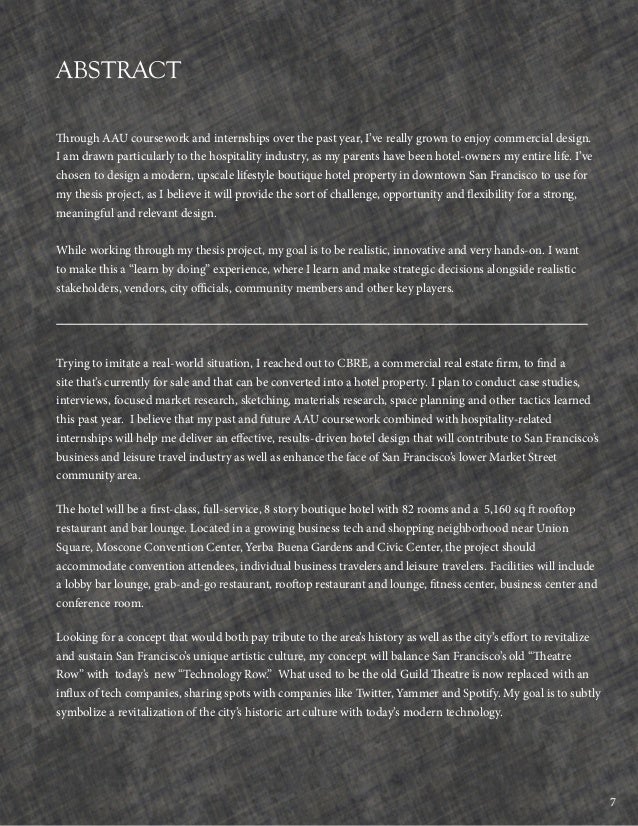 Abstract dissertation estate real story