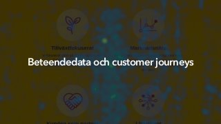 ALL CONTENTS SHOULD BE TREATED AS CONFIDENTIAL
Beteendedata och customer journeys
 