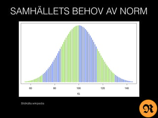 SAMHÄLLETS BEHOV AV NORM
Bildkälla:wikipedia
R
 