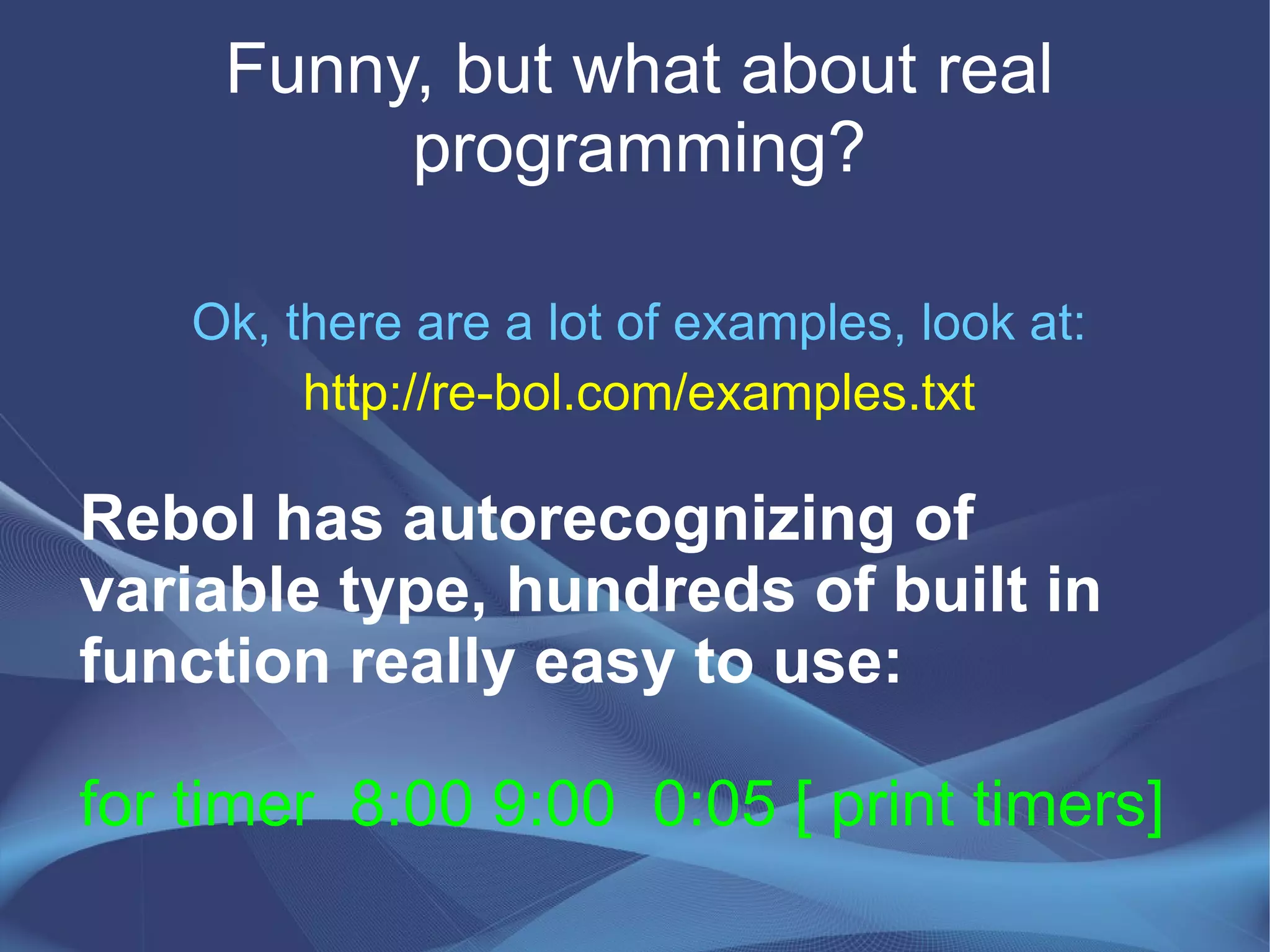 And more... It's cross-platform! 
