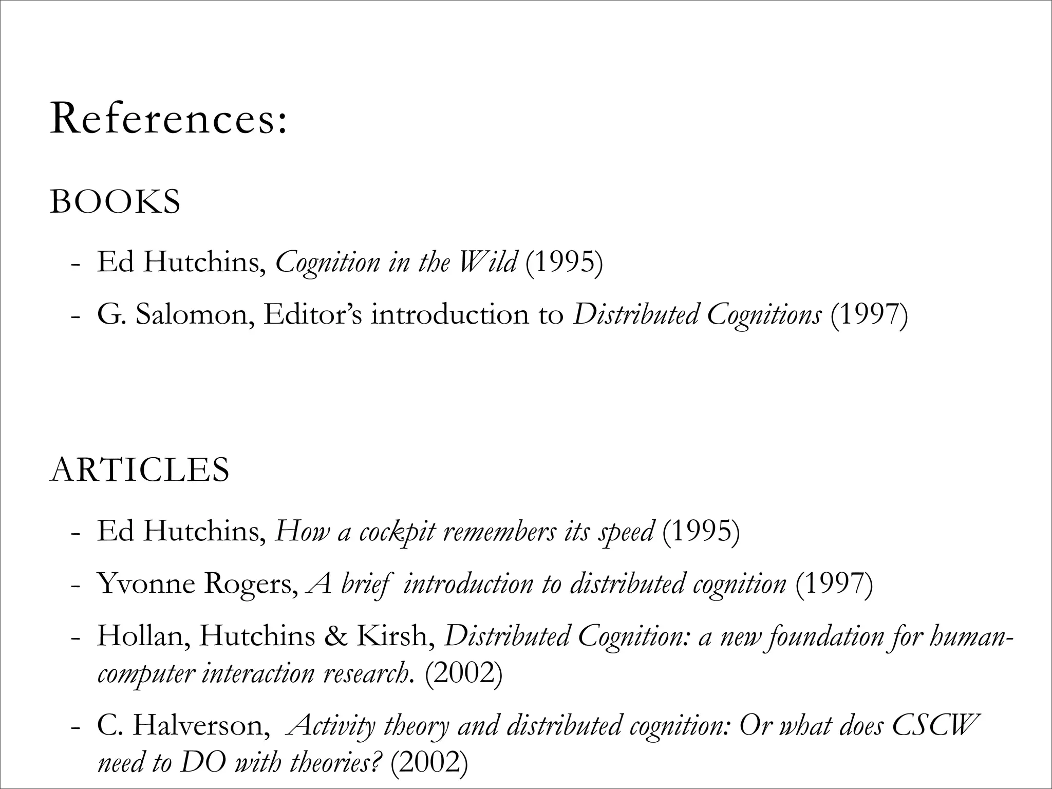 Distributed Cognition and The Social Web
