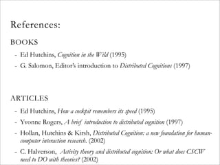 Distributed Cognition and The Social Web
