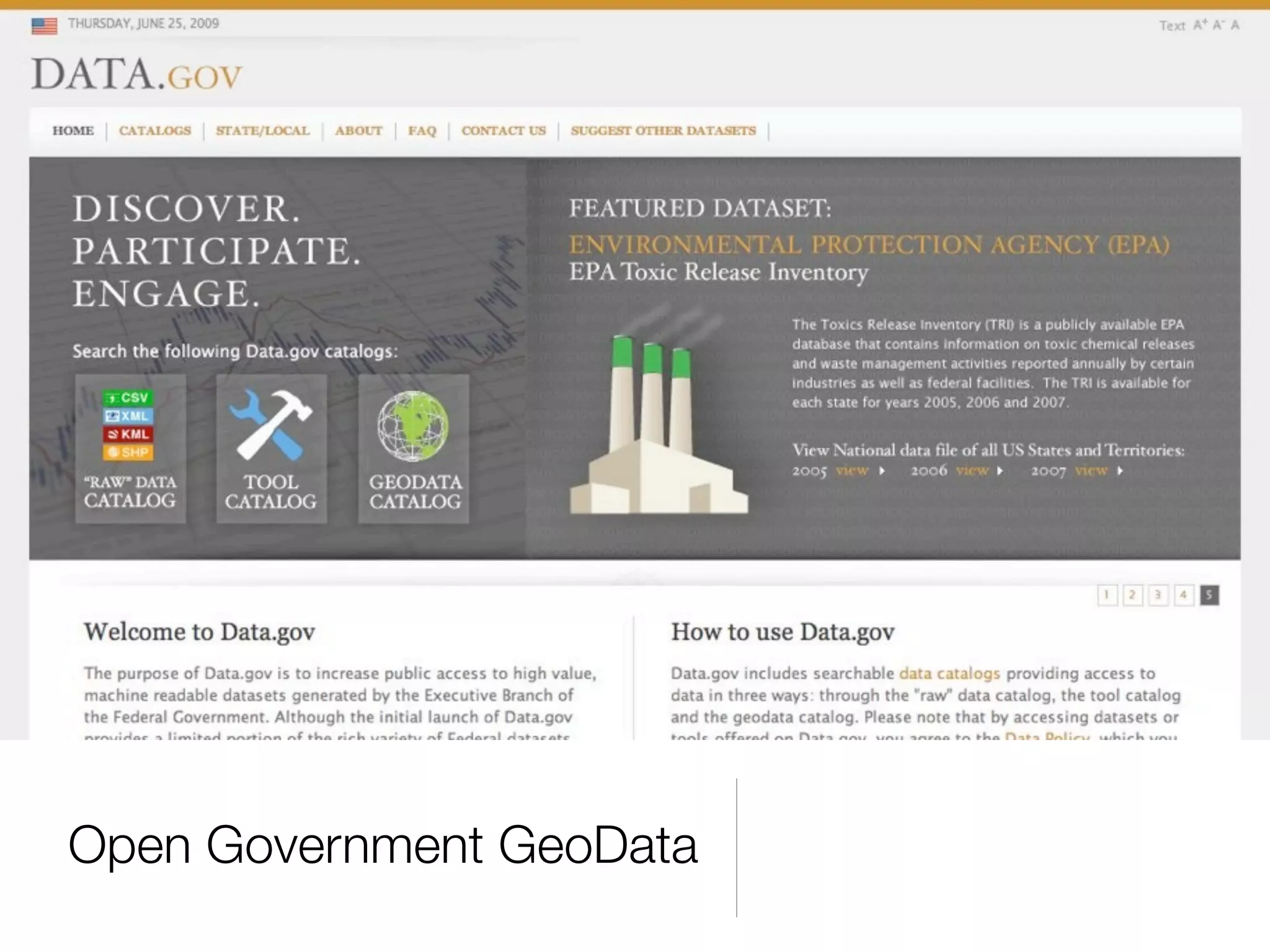 Open Government GeoData
 