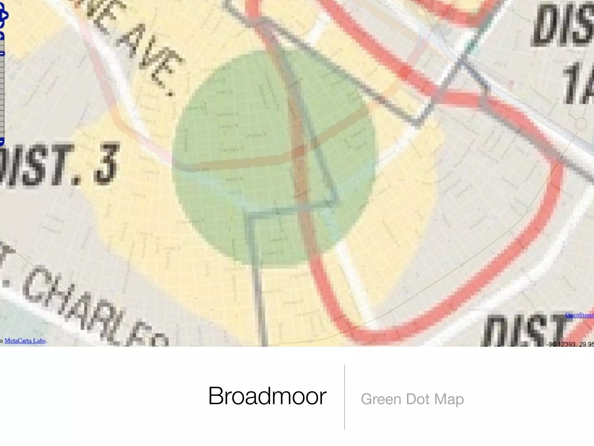 Broadmoor   Green Dot Map
 