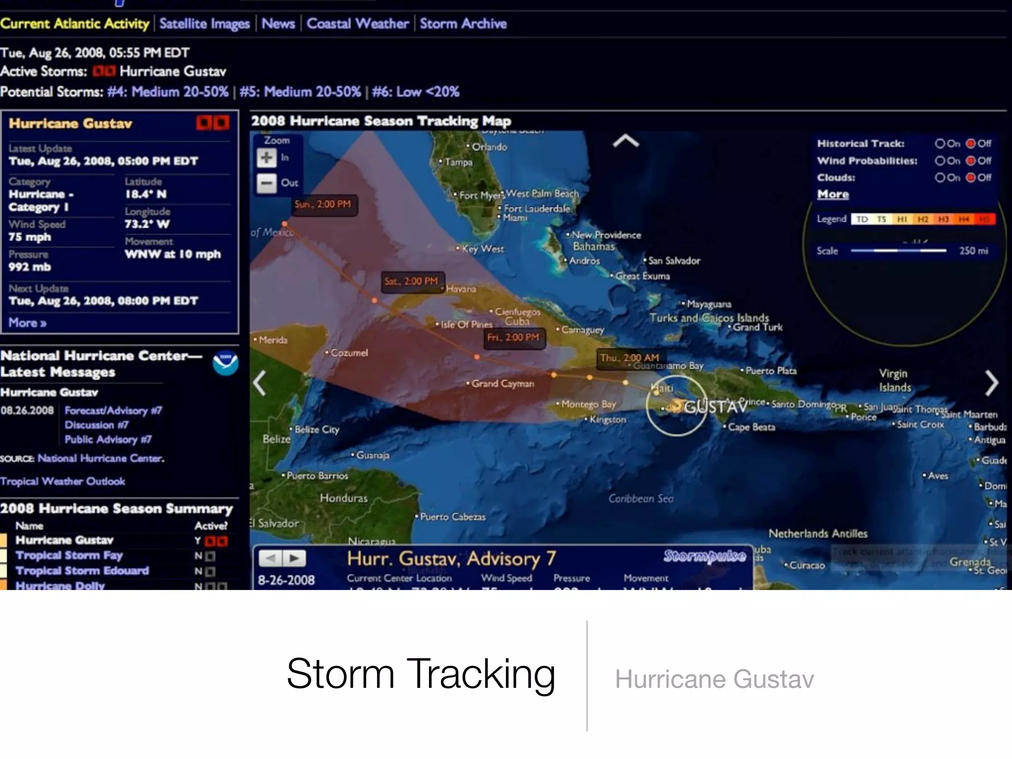 Storm Tracking   Hurricane Gustav
 