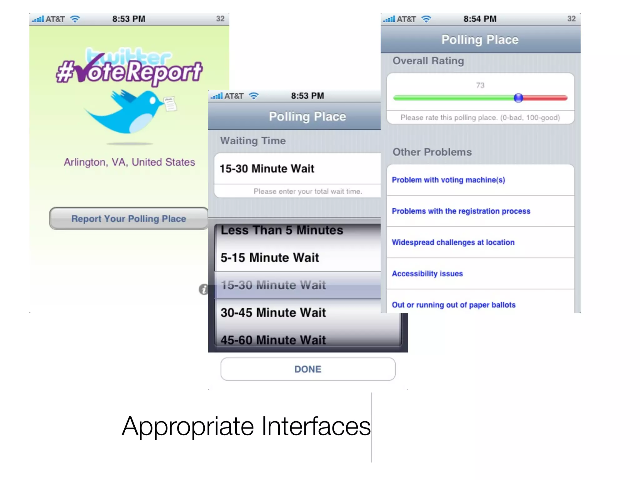 Appropriate Interfaces
 