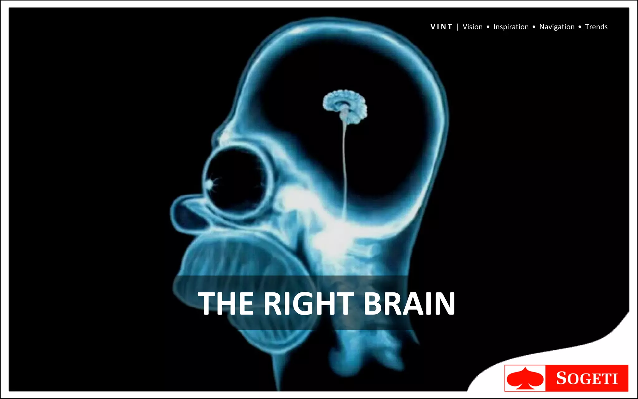 V I N T | Vision • Inspiration • Navigation • Trends




THE RIGHT BRAIN
 