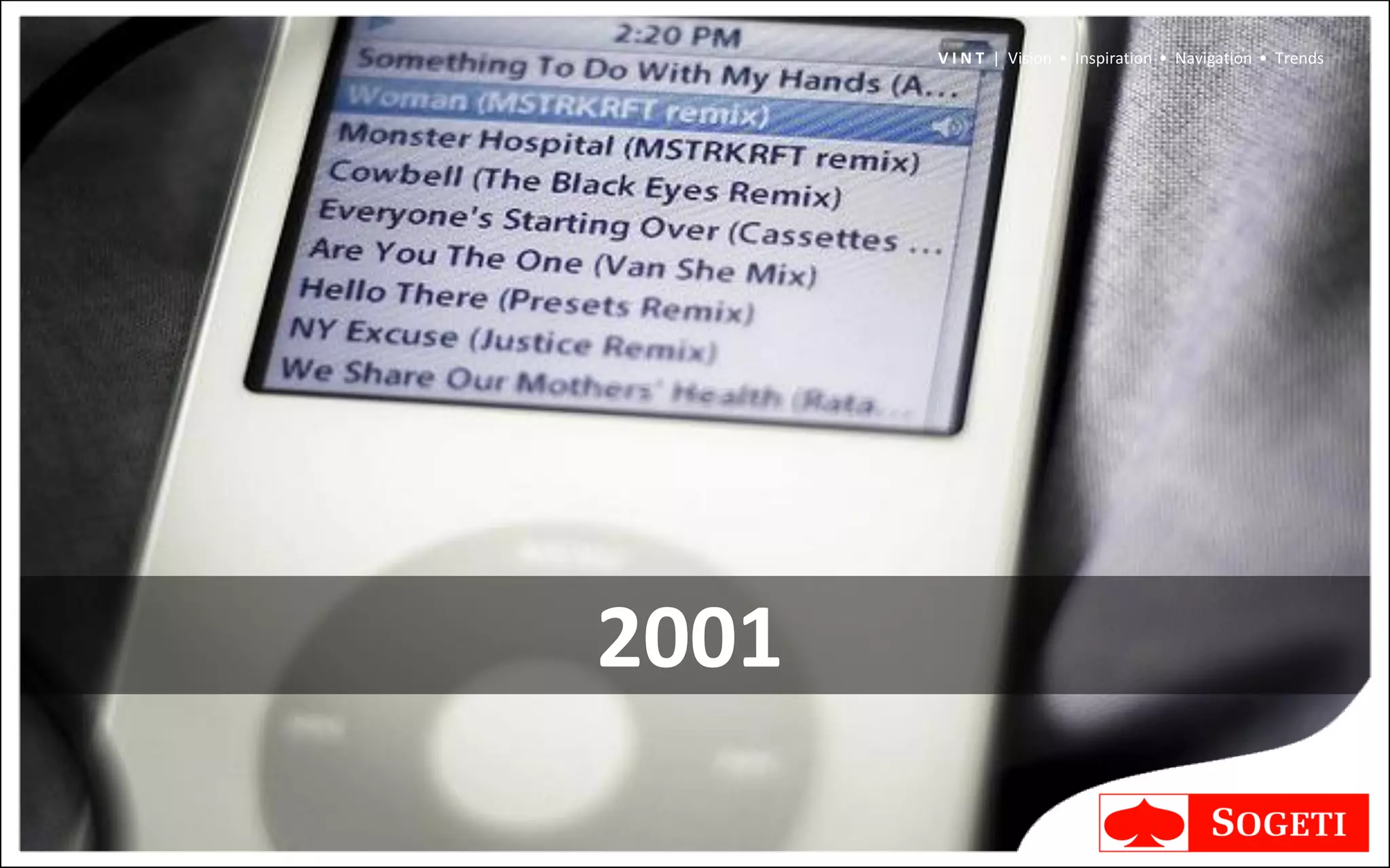 V I N T | Vision • Inspiration • Navigation • Trends




2001
 