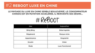 Luxe Reboot : se réinventer sans se renier, arme anti-crise pour le monde du Luxe ? Slide 14