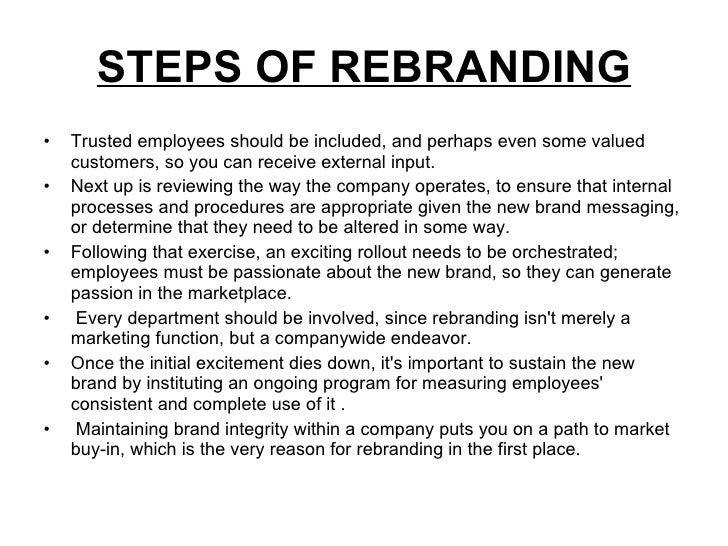 Rebranding