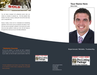 Real Estate Presentation Brochure Template