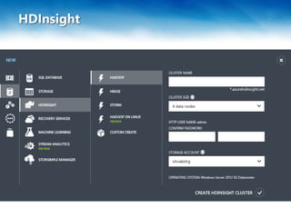 HDInsight
 