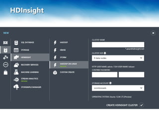 HDInsight
 