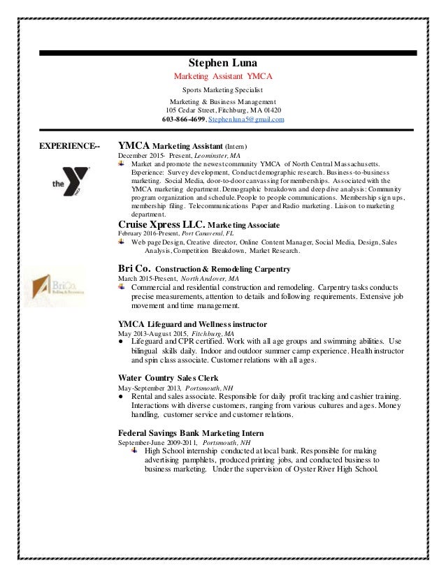 sports marketing resumes
