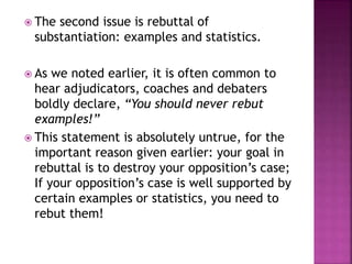 Rebuttals [A Report in Argumentation] | PPTX