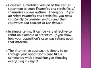 Rebuttals [A Report in Argumentation] | PPTX