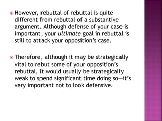 Rebuttals [A Report in Argumentation] | PPTX