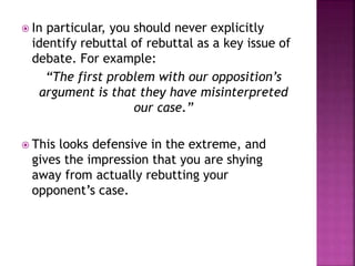 Rebuttals [A Report in Argumentation] | PPTX