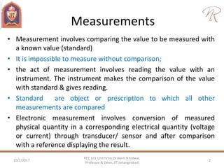 All Measurement Values Rec101 unit iv emi | PDF