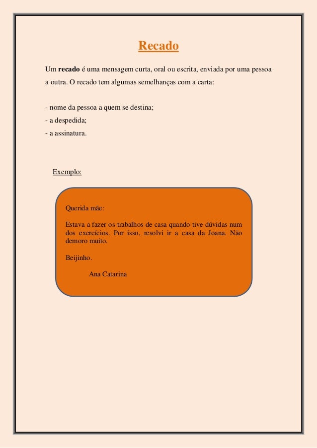 Recado