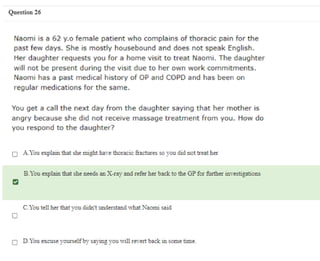Thisnis the mock test of Australian Physiotherapy Council mock test