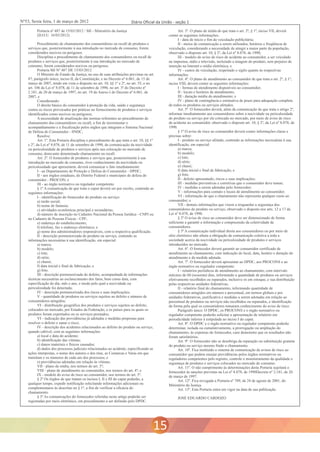 Nº53, Sexta feira, 1 de março de 2012 Diário Oficial da União - seção 1 
15 
 