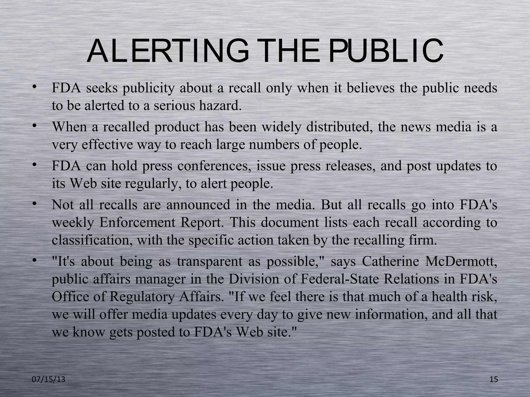 Recall procedures | PPT