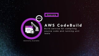 A m a z o n E C 2 S y s t e m s
M a n a g e r
C o l l e c t i o n o f A W S t o o l s f o r p a c k a g e
i n s t a l l a t i o n , p a t c h i n g , r e s o u r c e
c o n f i g u r a t i o n , a n d t a s k a u t o m a t i o n
N E W
P r e p a r e
G e n e r a l l y A v a i l a b l e
 